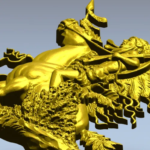 Панно "Всадник в перьях" - 3D модель STL для ЧПУ