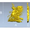 Панно "Всадник в перьях" - 3D модель STL для ЧПУ