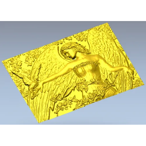 Панно "Крылатая гармония" - 3D модель STL для ЧПУ