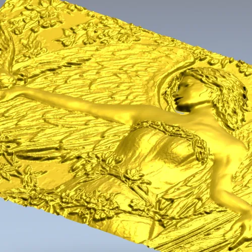 Панно "Крылатая гармония" - 3D модель STL для ЧПУ