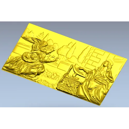 Панно "Благовещение" - STL 3D модель для ЧПУ