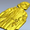 Апостол Пётр - stl модель панно для ЧПУ