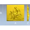Classical Bas-Relief Panel with Putto - STL 3D Model for CNC