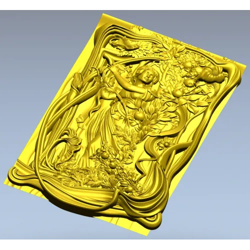 Рельефное панно в стиле модерн - 3D модель STL для ЧПУ