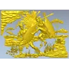 Панно "Танец воинов" - 3D модель STL для ЧПУ