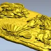 3D модель панно "Венера на раковине" - STL для ЧПУ