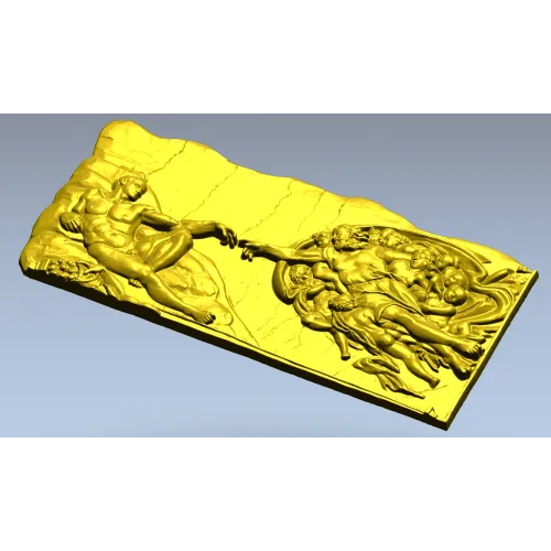 Classical Creation bas-relief - 3D STL model for CNC carving