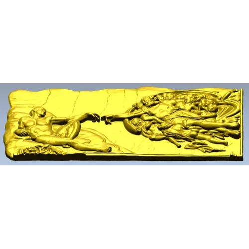 Classical Creation bas-relief - 3D STL model for CNC carving