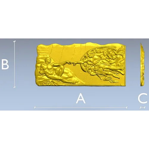 Classical Creation bas-relief - 3D STL model for CNC carving