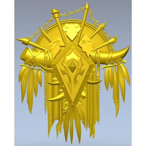 War-Totem Crest - STL 3D Model for CNC