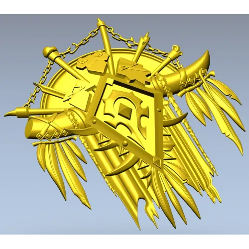 War-Totem Crest - STL 3D Model for CNC