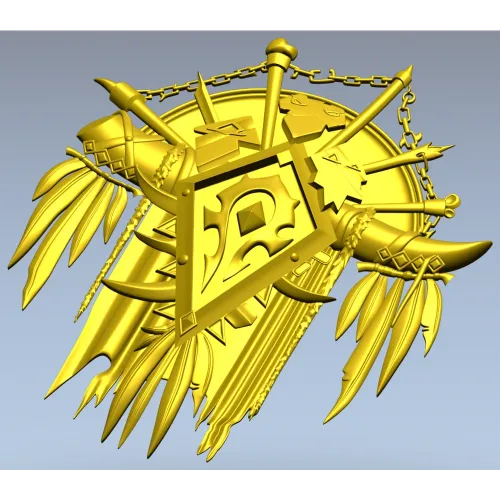 War-Totem Crest - STL 3D Model for CNC