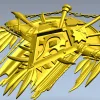 War-Totem Crest - STL 3D Model for CNC