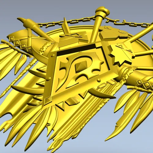 War-Totem Crest - STL 3D Model for CNC