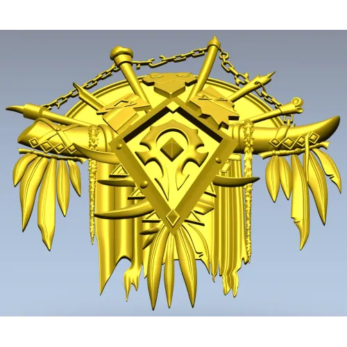 War-Totem Crest - STL 3D Model for CNC