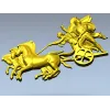 Квадрига Победы - 3D панно в формате STL для ЧПУ