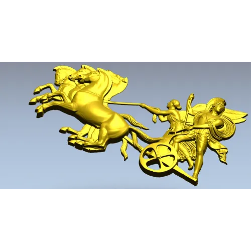 Квадрига Победы - 3D панно в формате STL для ЧПУ