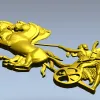 Квадрига Победы - 3D панно в формате STL для ЧПУ