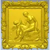 Декоративная панель "Нежность Амура" - STL для ЧПУ