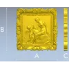 Декоративная панель "Нежность Амура" - STL для ЧПУ