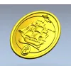 3D модель медальона "Парусник" в формате STL для ЧПУ
