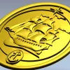 3D модель медальона "Парусник" в формате STL для ЧПУ