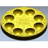 Пасхальный поднос "Христос Воскресе" - 3D модель STL для ЧПУ