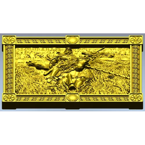 Пересвет - рельефная панель в STL для ЧПУ