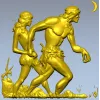 Primeval Walkers - high-relief STL model for CNC wood carving
