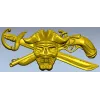 Pirate Skull Emblem STL for CNC