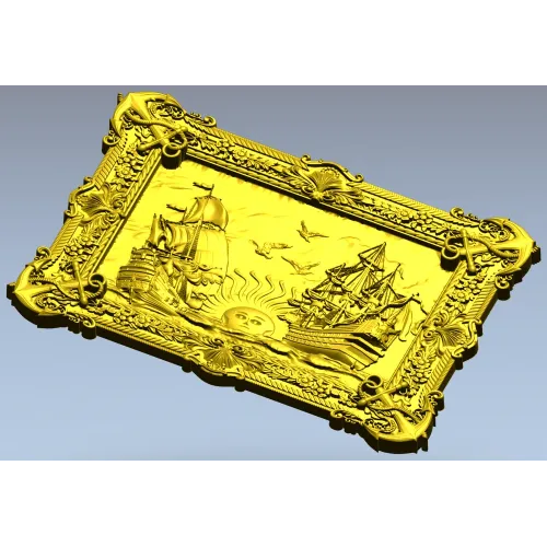Пиратская одиссея - 3D модель STL панно для ЧПУ