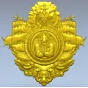 Пиратский медальон "Капитан-Лев" - 3D модель STL для ЧПУ