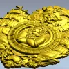 Пиратский медальон "Капитан-Лев" - 3D модель STL для ЧПУ