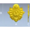 Пиратский медальон "Капитан-Лев" - 3D модель STL для ЧПУ