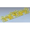 Декоративная накладка "Дельфин" - 3D модель в формате STL для ЧПУ