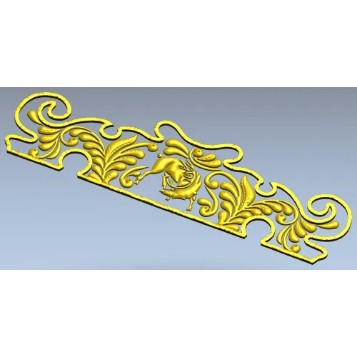 Декоративная накладка "Дельфин" - 3D модель в формате STL для ЧПУ