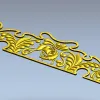Декоративная накладка "Дельфин" - 3D модель в формате STL для ЧПУ