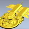 Медальон "Спасение" - 3D модель STL для ЧПУ