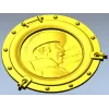 Иллюминатор с рельефом матроса - STL для ЧПУ
