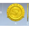 Иллюминатор с рельефом матроса - STL для ЧПУ