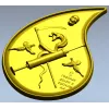 Final Drop teardrop medallion - STL 3D model for CNC