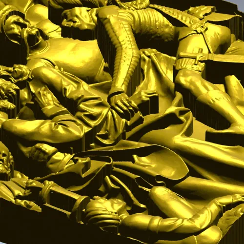 3D модель STL "Поцелуй Иуды" - рельефная панель для ЧПУ
