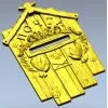 Dove Mail Plaque - detailed STL 3D model for CNC