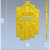 Dove Mail Plaque - detailed STL 3D model for CNC