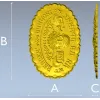 Пряничный медальон "Старый купец" - 3D STL модель для ЧПУ