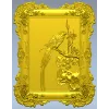 Птичья панель в рококо-раме - STL для ЧПУ