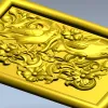 Songbird Arabesque Relief - STL model for CNC milling