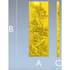 Панель "Птицы и пионы" - 3D модель STL для ЧПУ