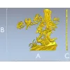 3D модель STL "Птички у старого ствола" - панно для ЧПУ