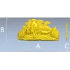 Пума в лесу - рельефная 3D модель STL для ЧПУ
